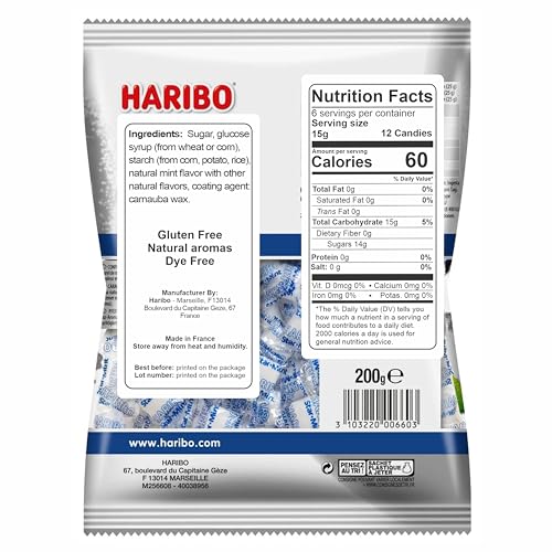 Haribo Starmint Fraîcheur Menthe Intense 200g