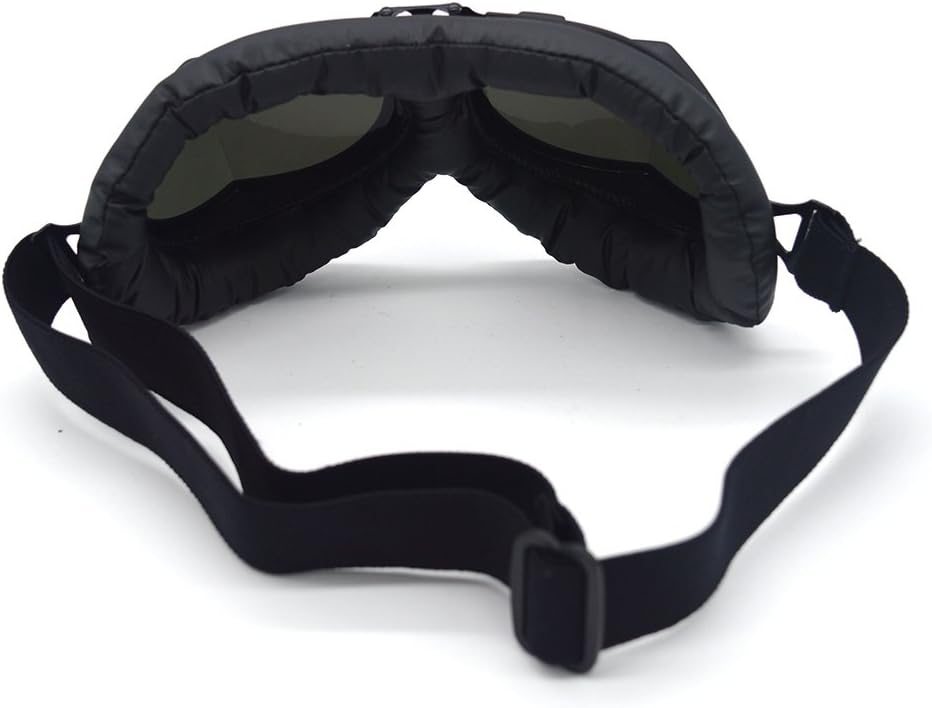 Motorcycle Goggles Anti Fog&Wind&Dust&Sand Aviator Pilot Motocross | Dirt Bike Atv Riding Goggles with Yellow Lens,Fit Over Glasses or Helmet