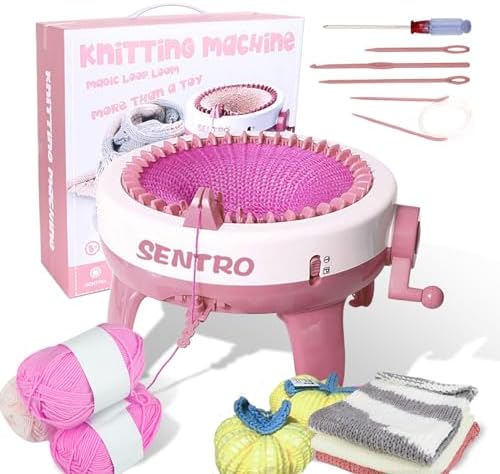 SENTRO Knitting Machine 48 Needles with Row Counter, Crochet Knitting Loom Machine for Beginners