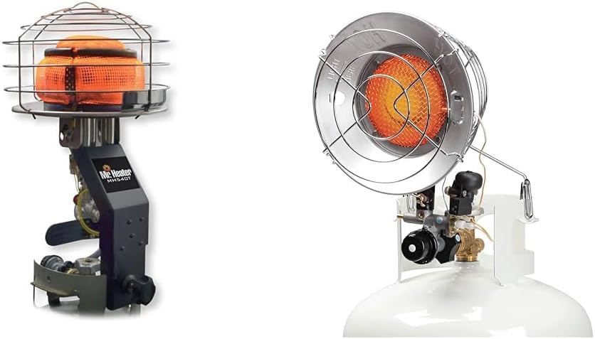 Mr. Heater Original 540-Degree 45, 000 BTU Tank Top Radiant Propane Heater | 30, 000, Constructed with an adjustable 360 degree burner