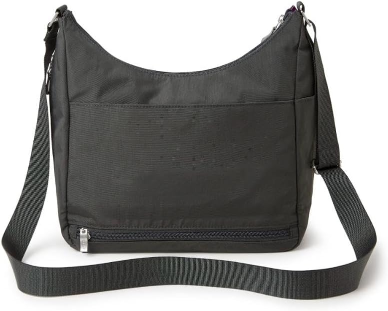 Baggallini womens Everywhere Bagg Crossbody Women 11x9 Lightweight Nylon Hobo Water-resistant Travel Bag W/Rfid
