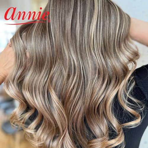 Annie Magnetic Hair Rollers 2 Inch, 12 Count Gray Curlers for Smooth Curls & Waves, Easy Dry or Damp Sets, Secure Comfortable Fit, Use with Pins/Clips