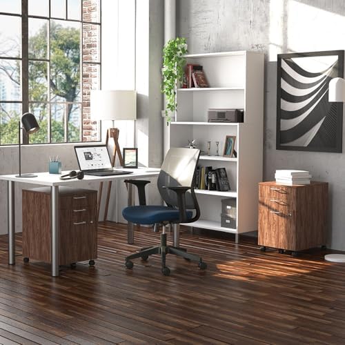 Union & Scale Staples Essentials 3-Drawer Vertical File Cabinet, Letter & Legal Size Documents, Lockable & Mobile, 21.3" D x 15.6" W x 24.3" H, Natural