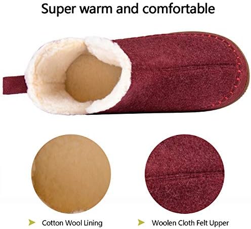 Zizor Women's Moccasin Bootie Slippers, Memory Foam House Shoes