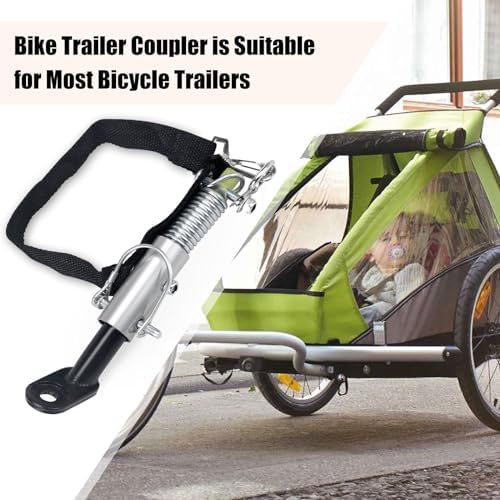Bike Trailer Coupler Trailer Hitch Connector Axle Hitch Universal Fit for Child Pet Cargo Bike Trailers,Black Adapter Accessories by Sikawai