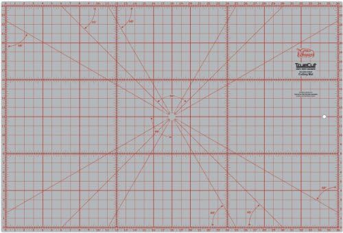 TrueCut Double Sided Self Healing Rotary Cutter Mat | Cutting Mat with 5 Layers of PVC Plastic | Self Healing Rotary Cutting Mat | Easy to See