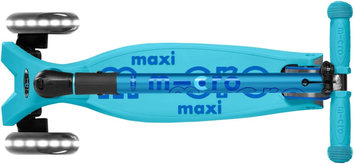 Micro Kickboard | Maxi Foldable LED Kids Scooter for Ages 5-12 | Children