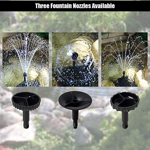 Goplus 4 in 1 Submersible Pond Filter Pump, 660 GPH Fountain Pump w/ 9-Watt S-terilizer & 3 Nozzles