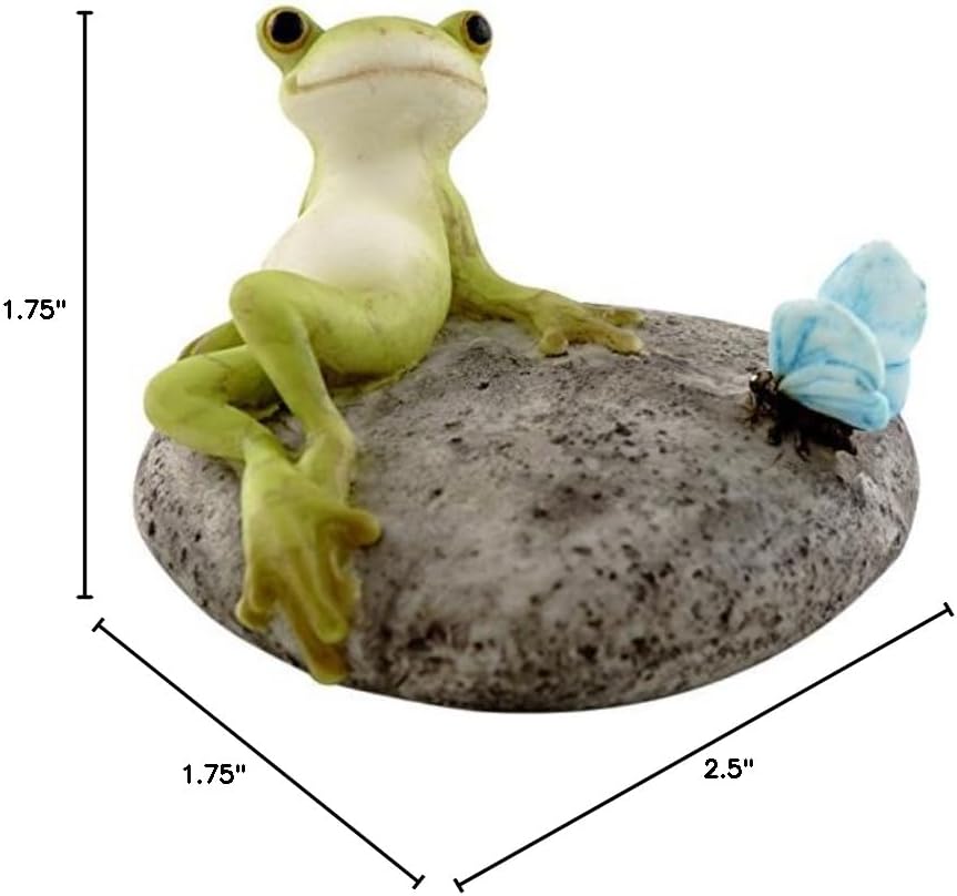 Top Collection Miniature Fairy Garden and Terrarium Statue, Mini Dragon, Green