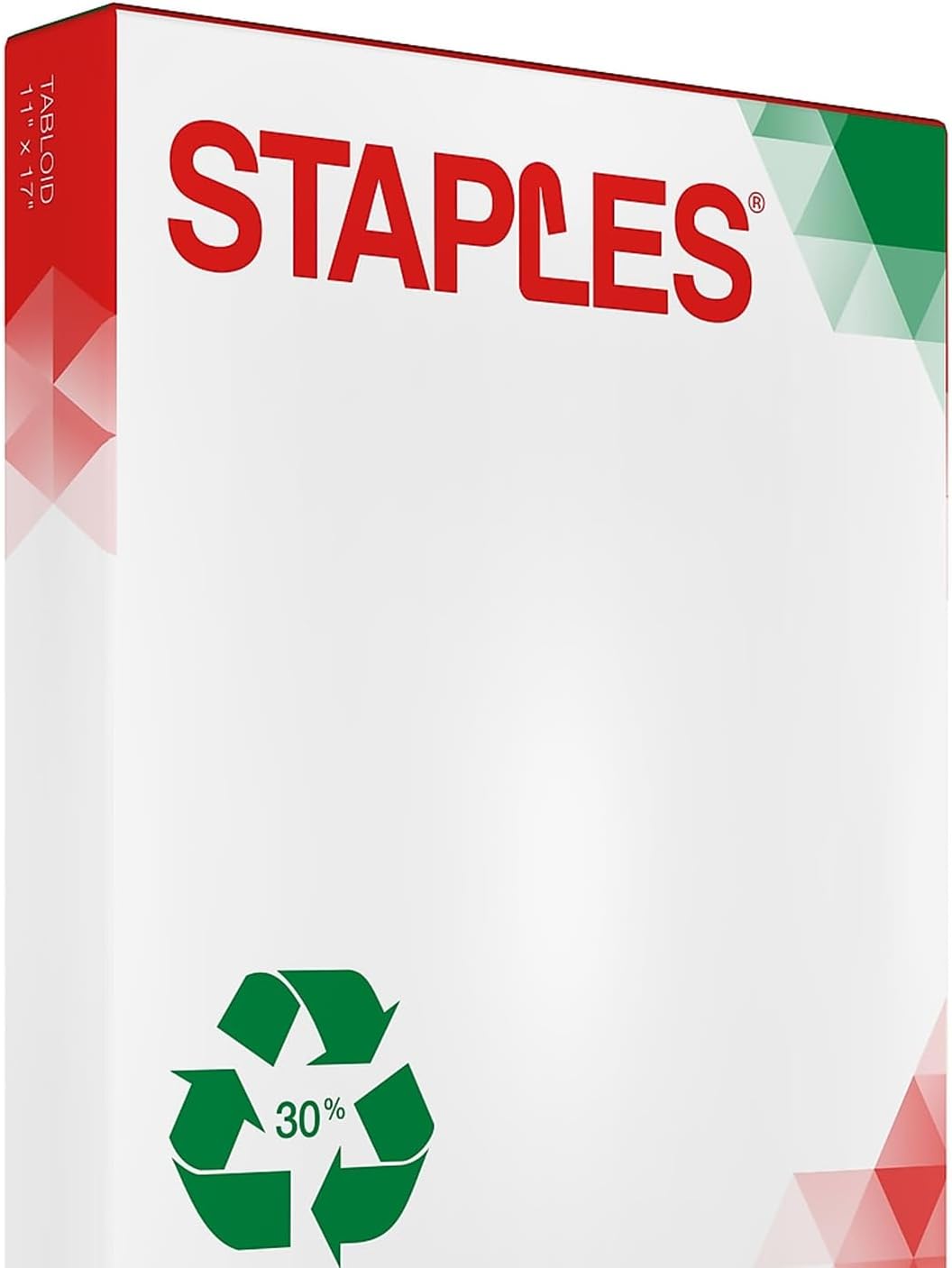 Staples 30% Recycled 8.5-Inch X 11-Inch Copy Paper 20 Lbs 92 Brightness 500/Ream, For Office, School & Home