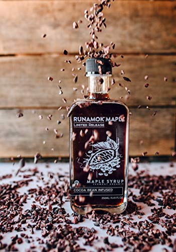 Runamok Maple Cinnamon-Vanilla Infused Maple Syrup - Authentic & Real Vermont Maple Syrup | Gluten Free & Natural Sweetener | Breakfast, Coffee, Pancakes Maple Syrup | 8.45 Fl Oz (250mL)
