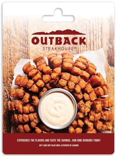 Outback Steakhouse Restaurant Physical Gift Card - $50