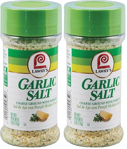 Lawry's Coarse Ground with Parsley Garlic Salt, 6 oz (Pack of 12)