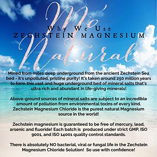 Mo' Maggie Magnesium Cream with Authentic Zechstein Minerals, Shea Butter | High concentration, 8 oz., organic opulent oils, deep seabed source