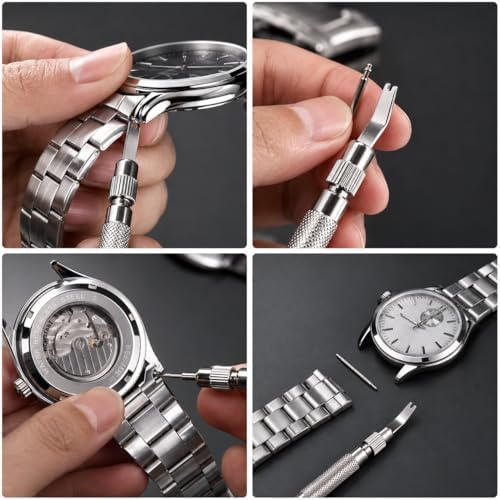 EFIXTK Watch Link Removal Kit, Watch Band Tool for Watch Bracelet Resizing, Adjustment -Watch Strap Pins Repair, Fixing