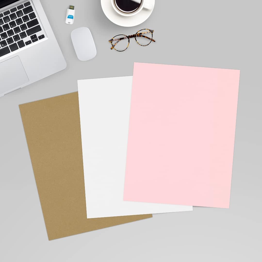 LUXPaper 8.5" x 11" Paper | Letter Size | White | 80lb. Text | 100% Recycled | 50 Qty