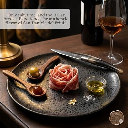 Prosciutto di San Daniele D.O.P. - Boneless Whole Ham – Authentic Italian Prosciutto, Dry-Cured Pork Leg Aged 18 Months