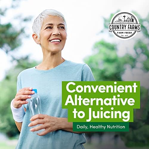 Country Farms Super Fruits and Veggies Capsules, Whole Food Supplement, Powerful Antioxidant, Supports Energy, Immune Health, Boosts Digestive Health, 30 Super Foods, 30 Servings