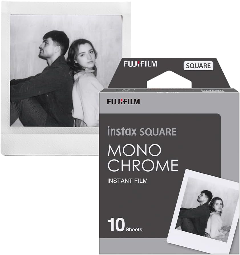 FUJIFILM Instax Square Monochrome Film - 10 Exposures