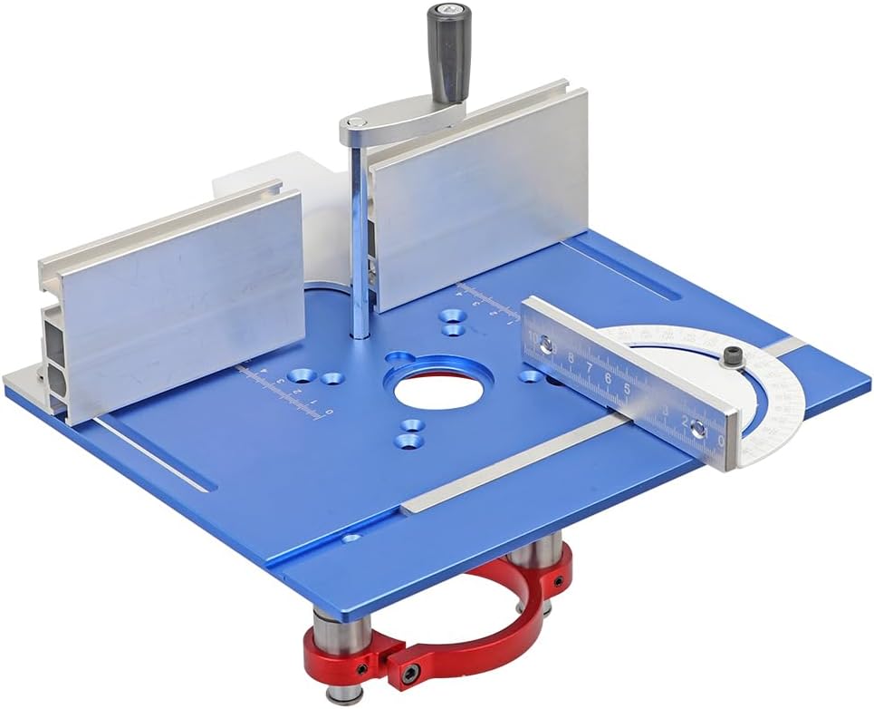 Aluminium Router Table Insert Plate And Router Lift for 65mm Diameter Universal Trimming Machine