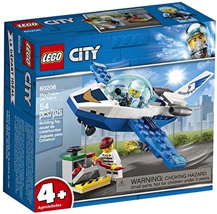 LEGO City Sky Police Jet Patrol 60206 Building Kit (54 Pieces)