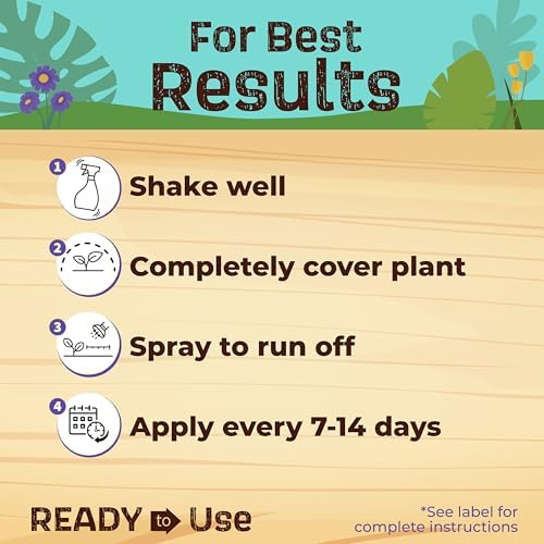 Bonide Captain Jack's Neem Oil, 32 oz Ready-to-Use Spray, Multi-Purpose Fungicide, Insecticide and Miticide for Organic Gardening | Multi-Purpose Fungicide, Insecticide and Miticide, For Plants, For Organic Gardening