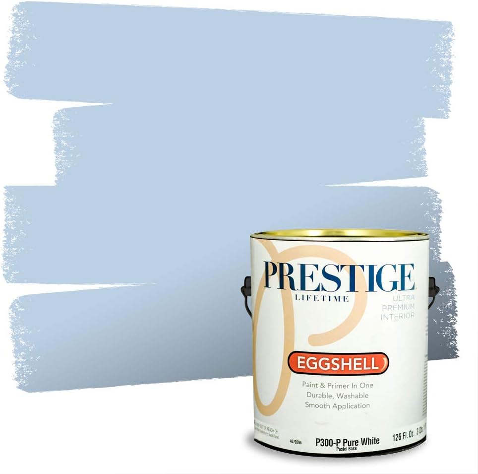 PRESTIGE Paints Exterior Paint and Primer In One, 1-Gallon, Satin, Comparable Match of Sherwin Williams* Blueblood*