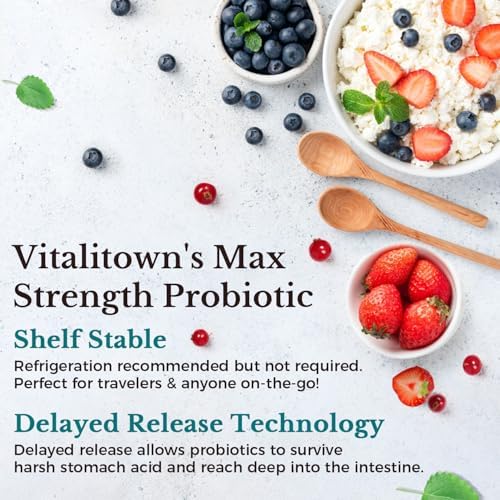 VITALITOWN Probiotics 120 Billion CFUs | 36 Strains