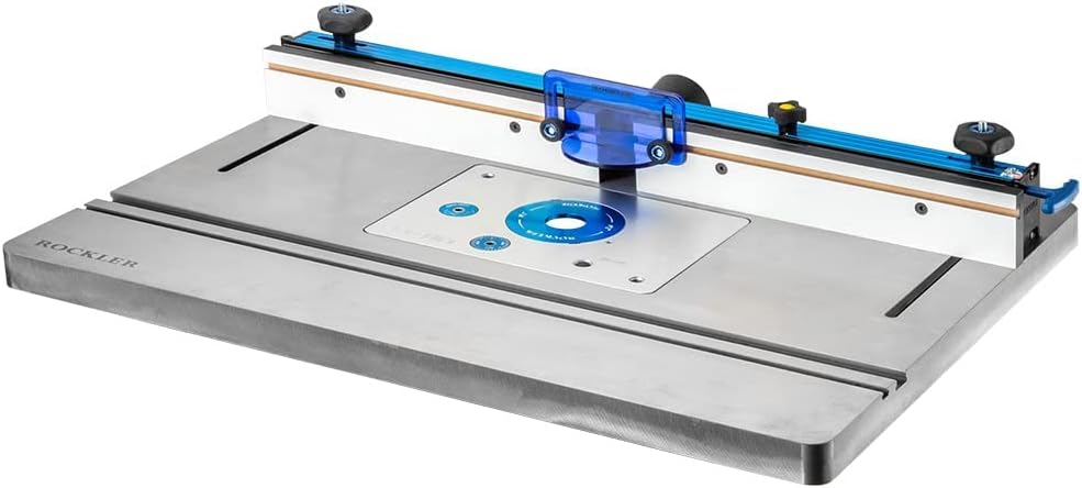 Router Table Fence – w/Micro-Adjustment Knob – Set Includes Router Fence Dust Port, Bit Guard, MDF Fences, Joinery Bars