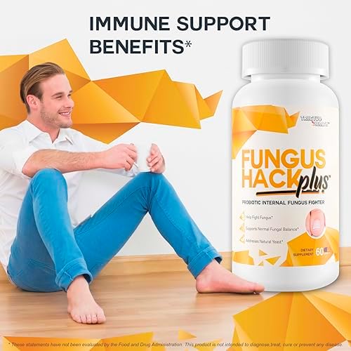 Fungus Hack Plus Probiotic Internal Fungus Fighter - Antifungal Probiotic - Nail Fungus Treatment - This Toe Fungus Treatment is Designed to Balance