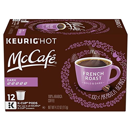 McCafe French Roast, Single Serve Coffee Keurig K-Cup Pods, Dark Roast, 96 Count (4 Packs of 24)