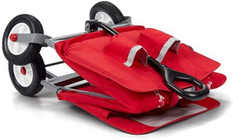 Radio Flyer Stroller Wagon for Kids and Cargo, All-Terrain Wagon with Rubber Tires, Red