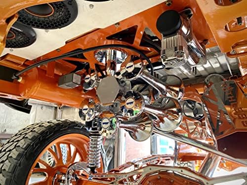 Hornblasters Admiral Chrome 5-Bell 12/24 Volt Train Horn