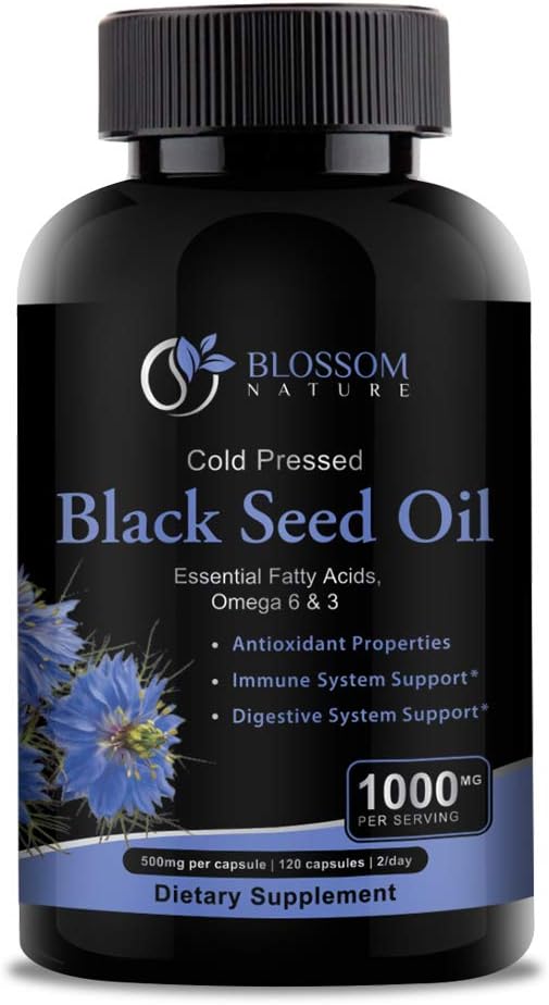 Black Seed Oil Capsules 1000mg - Premium Black Cumin Seed Oil Capsules - Black Seed Oil Liquid Pills - Virgin Cold Pressed Nigella Sativa Oil Pills