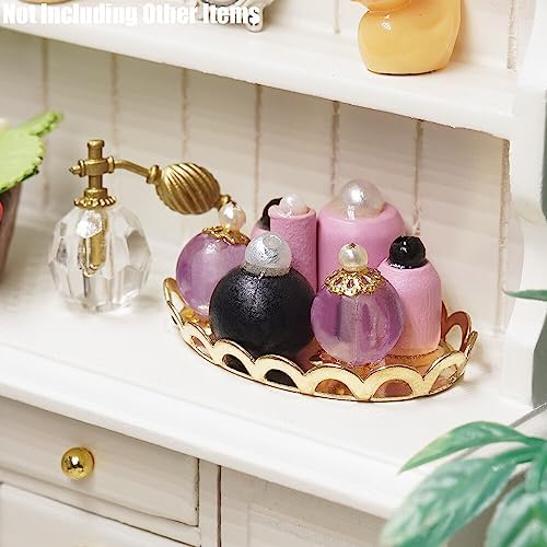 Odoria 1/12 Miniature Perfume Tray Dollhouse Decoration Accessories, Pink