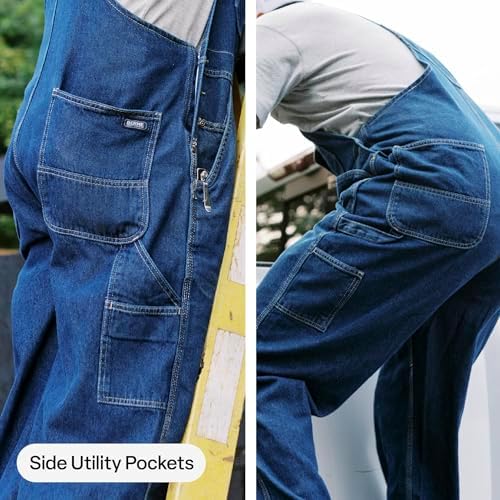 Berne Men's Heritage Unlined Washed Denim Bib Overall