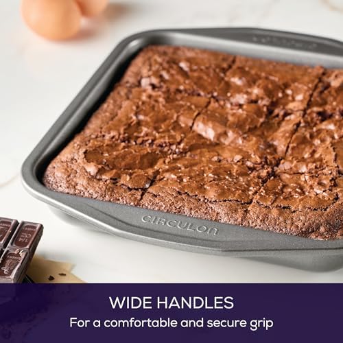 Circulon Total Nonstick Baking Pan / Nonstick Cake Pan, Round - 9 Inch, Gray