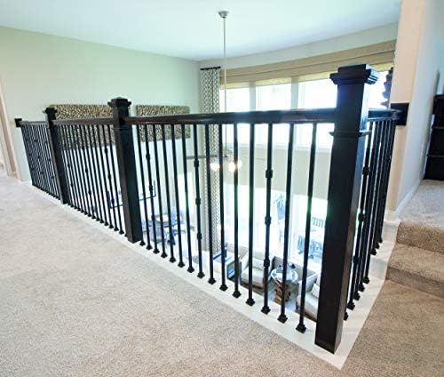 Red Oak 6010-8E 2-1/4 inch Width x 2-3/8 inch Tall Traditional Style Straight Wood Handrail for Stair Remodeling 8 feet Long