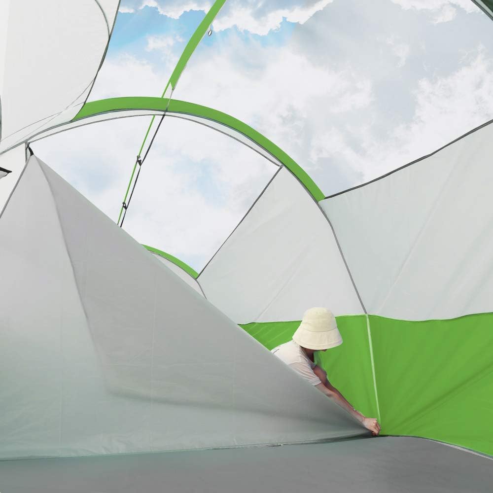 CAMPROS CP 8 Person Camping Tent, Room Divider, Rainfly, Weather Resistant