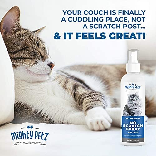 Mighty Petz Cat Deterrent Spray - Cat Indoor Repellent for Furniture, Plants, Couch Protector. Safe