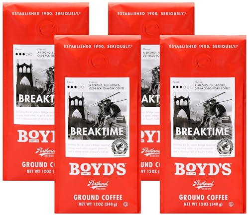 Boyd's Coffee French No. 6 Coffee –Ground Dark Roast– Blended from 100% Arabica – Rich & Full-Flavored – 12 oz.
