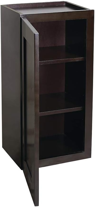 Design House Brookings Kitchen Wall Cabinet, 12", White | Adjustable Shelves, Adjustable Hinges, Wall Mount, Contemporary/Modern, Wood, Kitchen, 561530