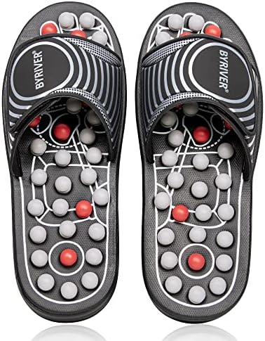 BYRIVER Blood Circulation Foot Massager for Healthy Leg Feet, Cold Leg Therapy Massage Tools, Healthcare Slippers Sandals Shoes