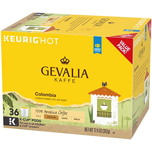 Gevalia Kaffe Colombian Blend Medium Roast K-Cup Coffee Pods (36 Pods)