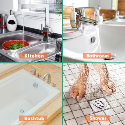 Drain Snake Hair Drain Clog Remover - 3 Pack Shower Sink Unclogger Tool