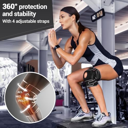 DR. BRACE ELITE Knee Brace with Side Stabilizers & Patella Gel Pads for Maximum Knee Pain Support and fast recovery for men and women-Please Check