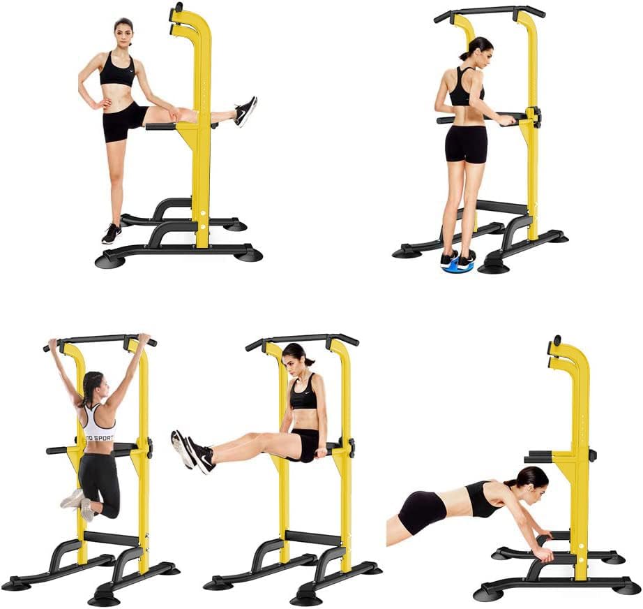 SogesHome Multi-Function Power Tower Pull Up Bar Dip Station for Home Gym