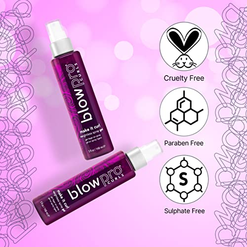 blowpro Make It Curl Weightless Spray Gel 5oz, Boost & Locks in Curl Definition, Flexible Finish, All Day Beautiful Hold, Travel-Friendly Bottle