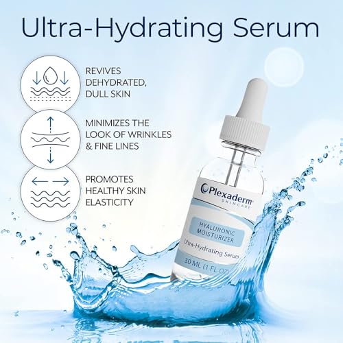 Plexaderm Hyaluronic Moisturizer | Hyaluronic acid serum that binds moisture for deep hydration, restoring a smoother, younger-looking complexion