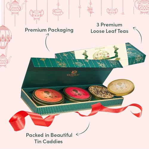 VAHDAM Assorted Green Tea Loose Leaf Tea Gift Set (10 Flavors) | Loose Leaf Green Tea Collection | Includes Himalayan Green Tea Varieties | Packed in Resealable Ziplock Pouches